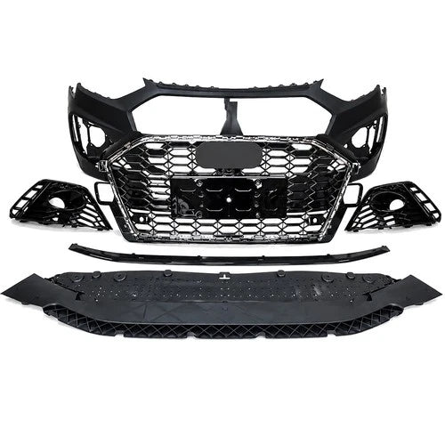 FOR AUDI A4 B9.5 2020+ SEDAN AVANT RS4 LOOK FRONT BUMPER BODYKIT FRONT SPLITTER