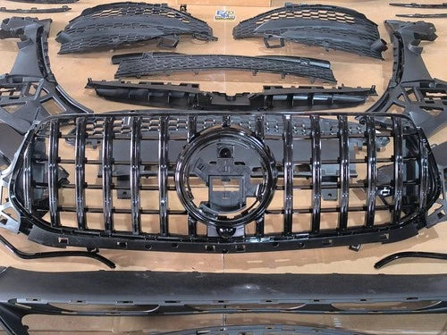 FOR MERCEDES GLE W167 V167 19-23 AMG LINE FRONT BUMPER CONVERSION KIT GRILL