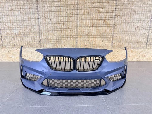 FOR BMW 1 SERIES F20 F21 UPGRADE M2 COMPETITION LOOK FRONT BUMPER LIP 2015-2019