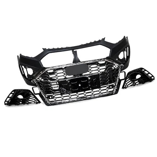 FOR AUDI A4 B9.5 2020+ SEDAN AVANT RS4 LOOK FRONT BUMPER BODYKIT FRONT SPLITTER