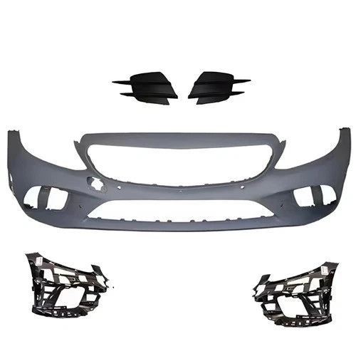 FOR MERCEDES C CLASS W205 C205 15-21 FRONT BUMPER KIT FACELIFT AMG LINE STYLE