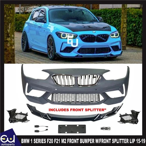 FOR BMW 1 SERIES F20 F21 UPGRADE M2 COMPETITION LOOK LCI FRONT BUMPER 15-19