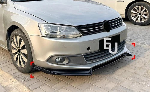 FOR VW JETTA MK6 SE STANDARD FRONT LIP SPLITTER SPOILER GLOSS BLACK 2010-2014