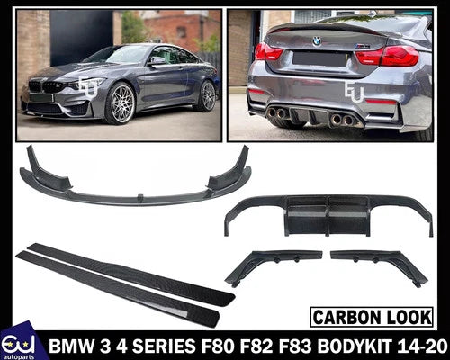 FOR BMW 3 4 SERIES F80 F82 F83 BODY KIT BODYKIT MP FRONT SPLITTER REAR DIFFUSER