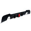 REAR BUMPER LIP DIFFUSER W/ LED FOR BMW 3 SERIES E92 E93 335I 2D M-TECH 07-13