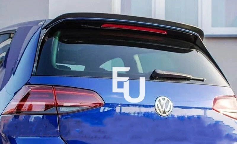 FOR VW GOLF 7 MK7.5 VII GTI R GTD 2014-2019 REAR ROOF SPOILER WING GLOSS BLACK