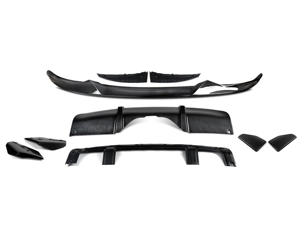FOR BMW X5 F15 BODYKIT BODY KIT FRONT SPLITTER & REAR DIFFUSER CARBON LOOK