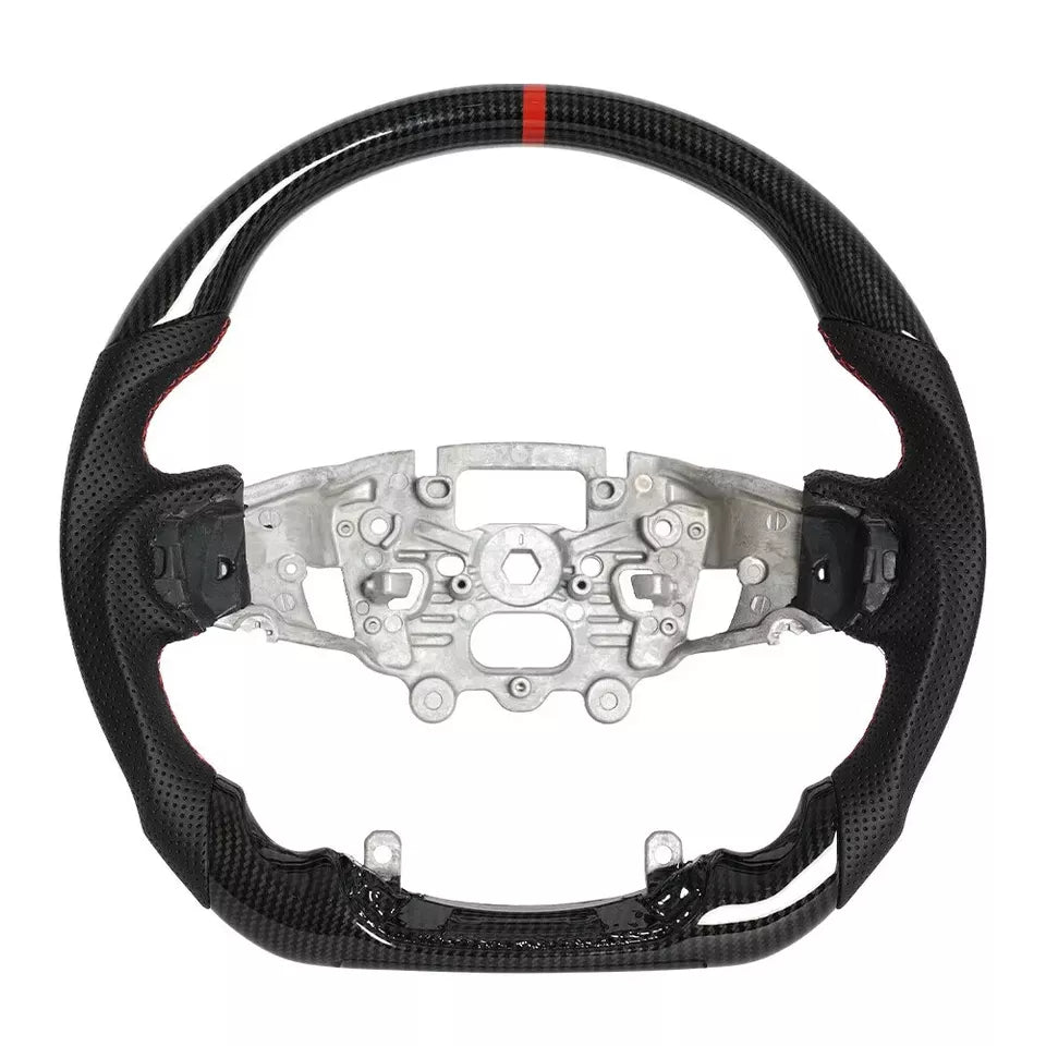 FOR FORD RANGER RAPTOR PY MK4 REAL CARBON FIBER LEATHER STEERING WHEEL 2023 ON