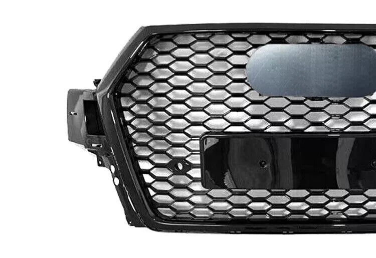 FOR AUDI Q7 4M SLINE SQ7 2015-2019 FRONT GRILLE HONEYCOMB GRILL RSQ7 STYLE BLACK