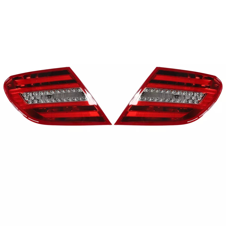 PAIR LED REAR TAIL LIGHT LAMP FOR MERCEDES BENZ C-CLASS W204 C250 C350 C63/11-14
