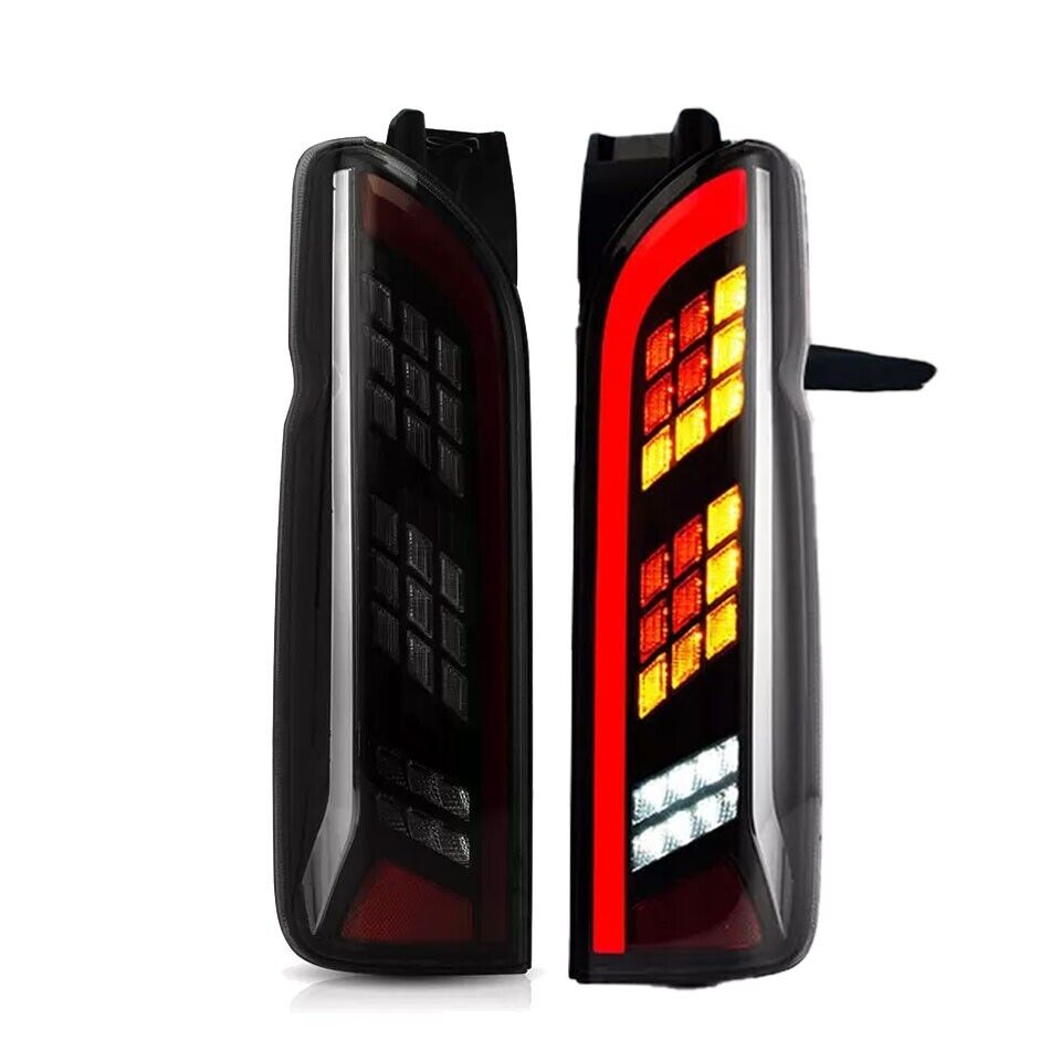 SMOKED SEQUENTIAL DYNAMIC REAR TAIL LAMP LIGHT FOR TOYOTA HIACE H200 2004–2019