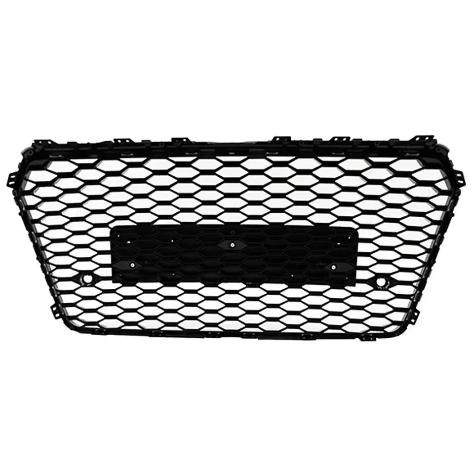 FOR AUDI A7 4G FACELIFT 2015-2017 RS STYLE HONEYCOMB GRILLE GRILL GLOSS BLACK
