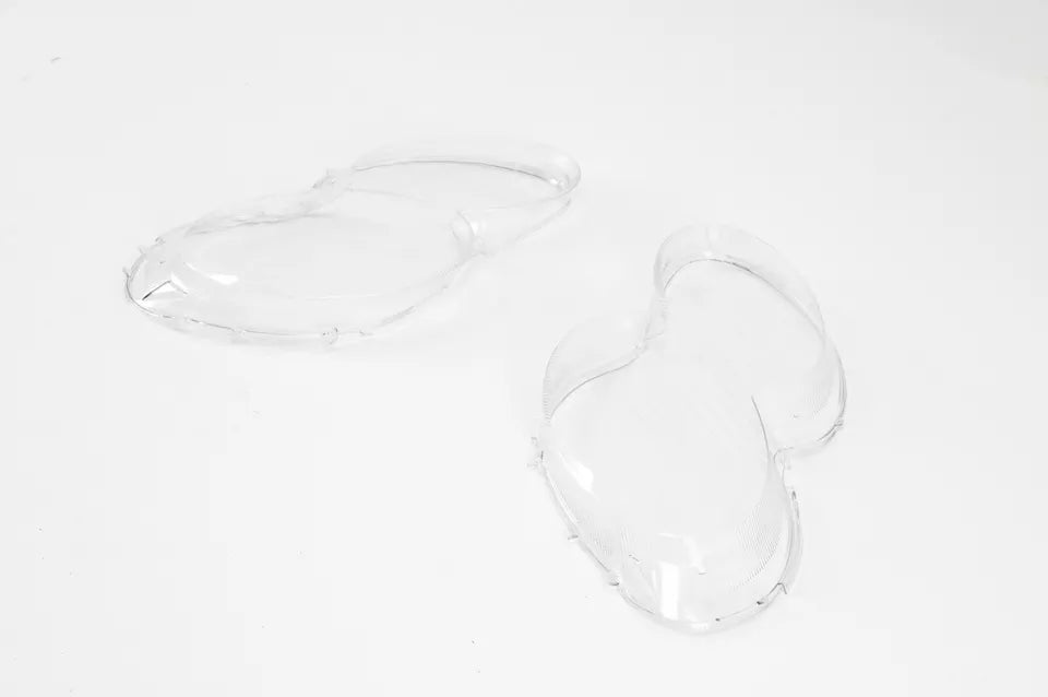 FOR MERCEDES SL R230 LEFT RIGHT SIDE PAIR HEADLIGHT LENS HEADLAMP COVER 2002-07