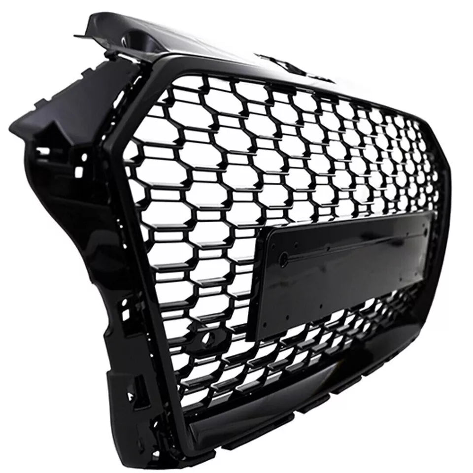 FOR AUDI A3/S3 8V FACELIFT RS3 STYLE HONEYCOMB MESH FRONT GRILLE GLOSS 2016-2019