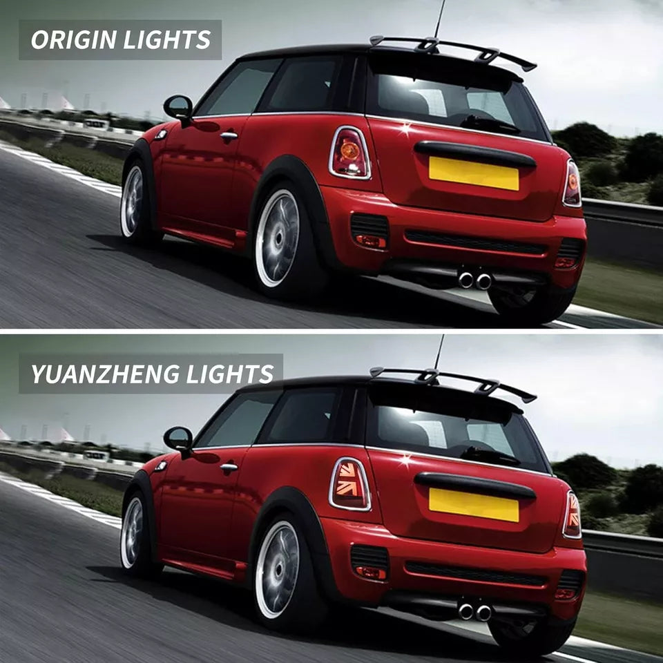 Pair LED Rear Lights For Mini R56 R57 R58 R59 Cooper S Tail Brake Lamp 2007–2013