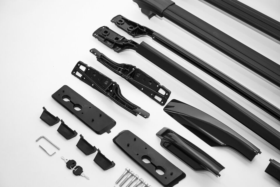 FOR TOYOTA RAV4 2006-2012 ALUMINIUM BLACK ANTI THEFT ROOF RAILS CROSS BARS RACK