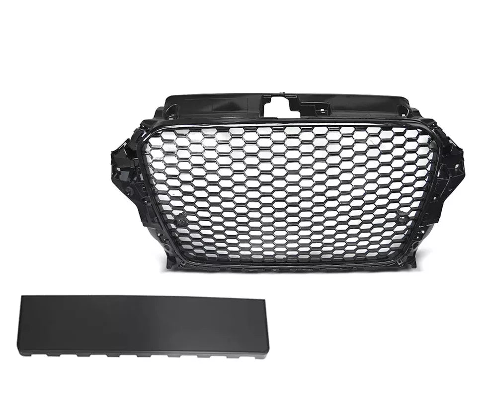 FOR AUDI A3 8V 2012-16 HONEYCOMB GRILLE DEBADGED RS STYLE GRILL BADGE BADGELESS