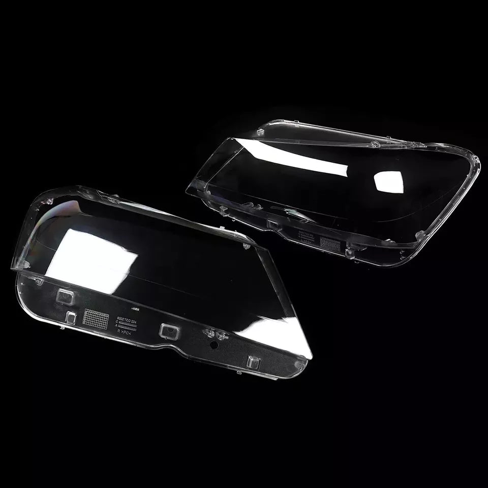 PAIR LEFT RIGHT L+R HEADLIGHT HEADLAMP LENS SHELL COVER FOR BMW X3 F25 2010-2013