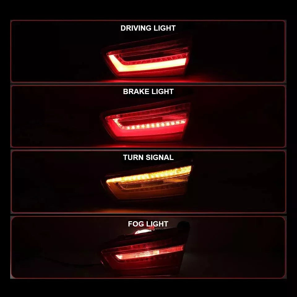 LEFT N/S REAR INNER LED TAIL LIGHT STOP BRAKE LAMP FOR AUDI A6 C7 SALOON 2012-15