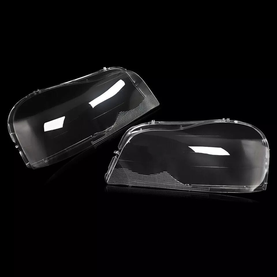 FOR VOLVO XC90 MK1 FRONT HEADLIGHT LAMP LENS COVER LEFT RIGHT SIDE PAIR 04-2013