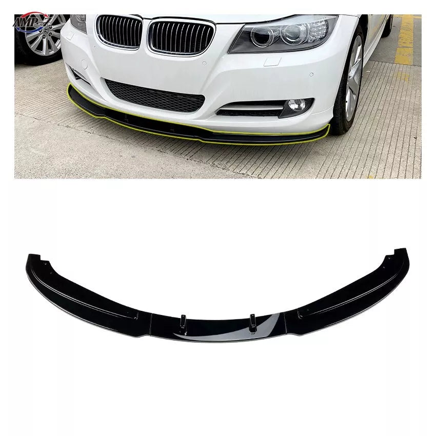 FOR BMW 3 SERIES E90 E91 LCI STANDARD SE SPORT FRONT LIP SPLITTER GLOSS 2009-12