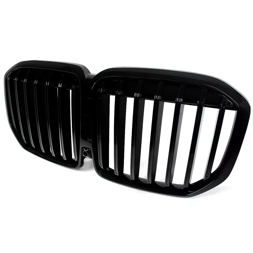 FOR BMW X7 G07 MP STYLE FRONT SINGLE SLAT KIDNEY GRILL GRILLE GLOSS BLACK