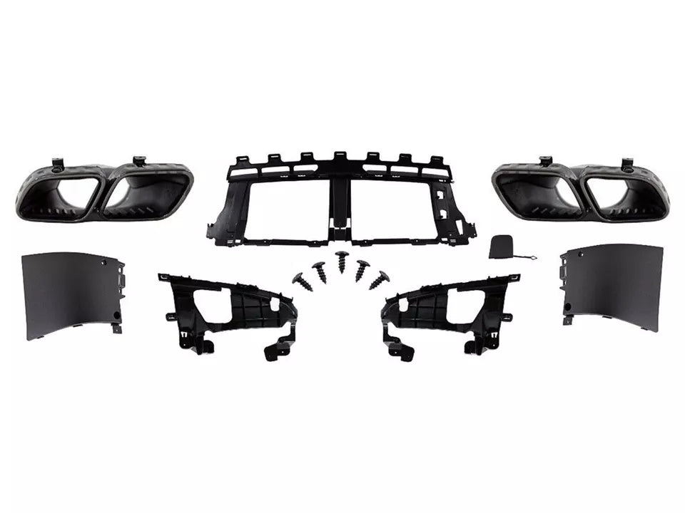 REAR DIFFUSER & BLACK TAILPIPEPS FOR MERCEDES GLE ML V167 W167 GLE63 STYLE 2019+