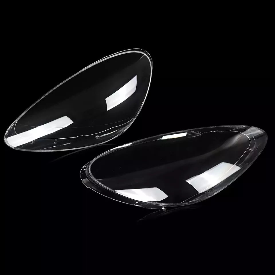 2x HEADLIGHT CLEAR LENS LAMPSHADE COVERS FOR PORSCHE CAYENNE 958 2011-2014