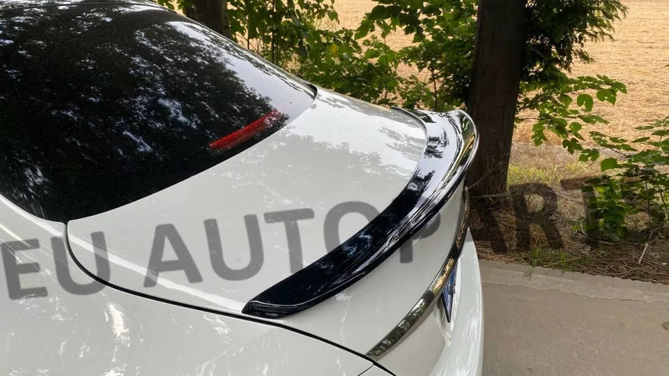 MERCEDES C CLASS C205 COUPE AMG REAR BOOT SPOILER PSM STYLE GLOSS BLACK 15+