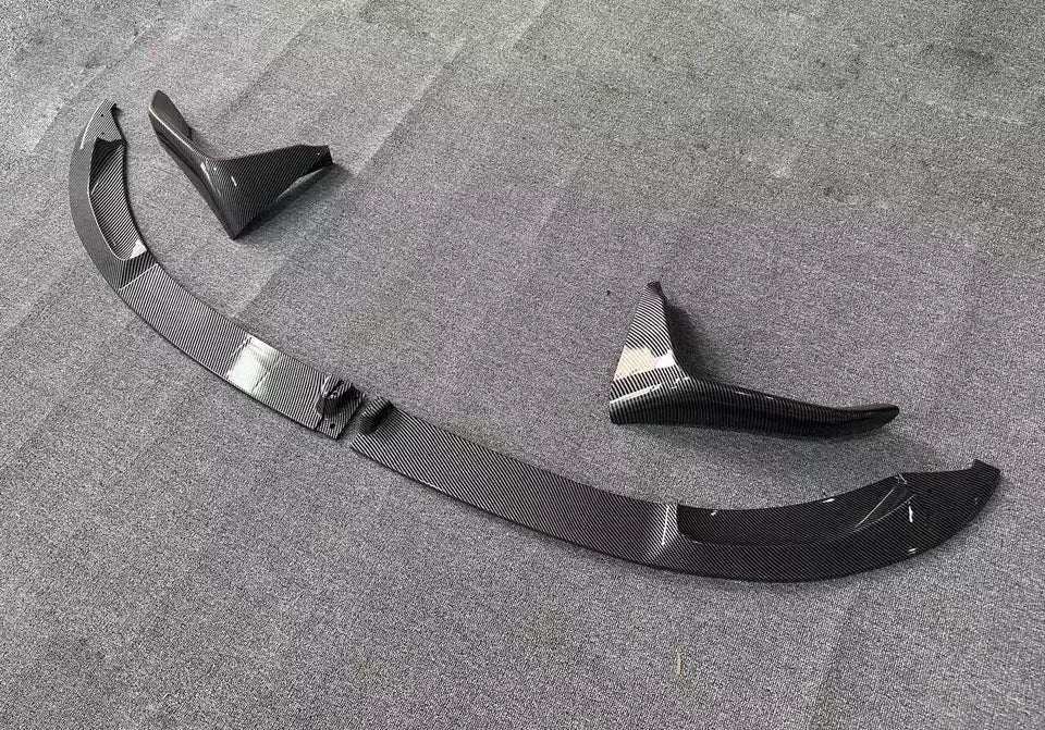 FOR BMW M3 M4 F80 F82 F83 MP STYLE FRONT BUMPER SPLITTER LIP CARBON LOOK 14-19