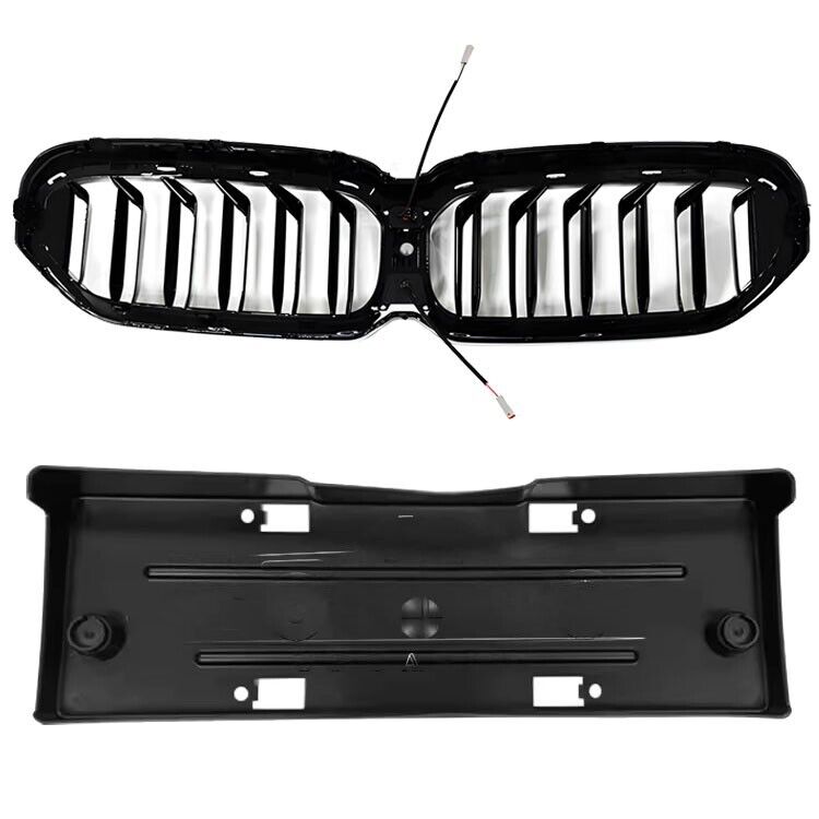 FOR BMW 5 SERIES G30 G31 FACELIFT SPORT KIDNEY LED GRILLE GRILL & LICENCE PLATE