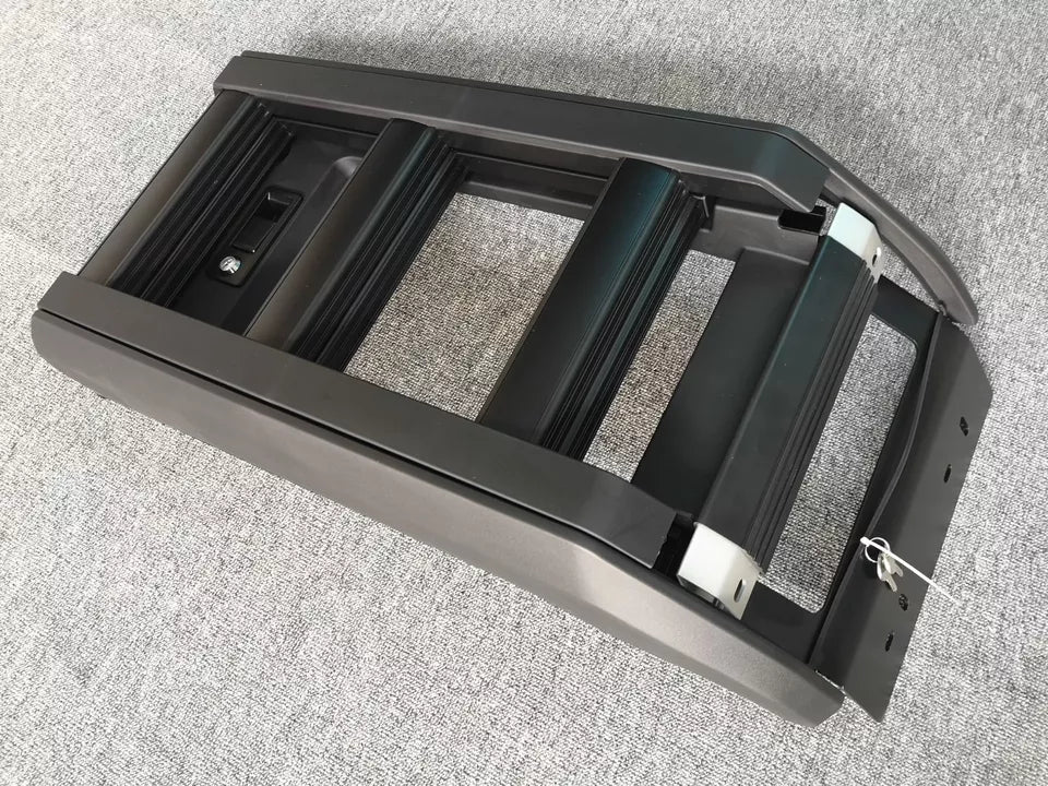 FOR LAND ROVER FREELANDER 2 L359 BLACK SIDE DEPLOYABLE FOLDING ROOF LADDER