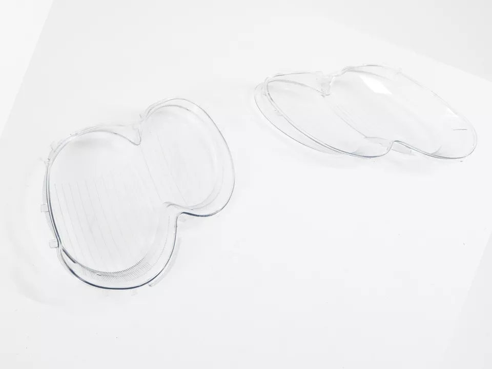 FOR MERCEDES SL R230 LEFT RIGHT SIDE PAIR HEADLIGHT LENS HEADLAMP COVER 2002-07