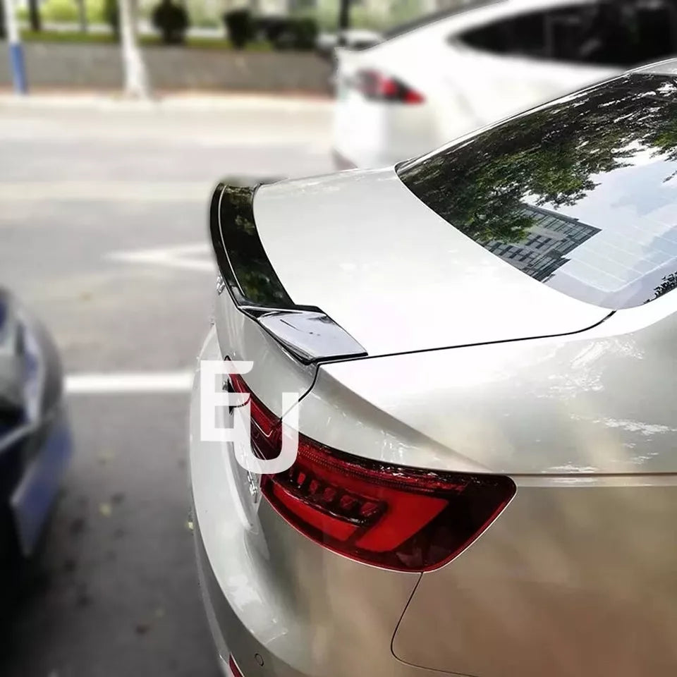 FOR AUDI A4 B9 SEDAN 2016-2020 TRUNK SPOILER WING GLOSS BLACK R STYLE