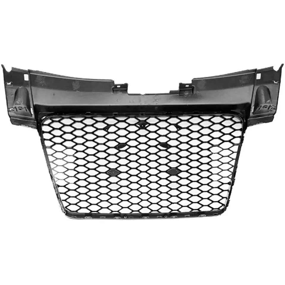 FOR AUDI TT 2006-2014 8J HONEYCOMB GRILL GRILLE GLOSS FRONT RS STYLE BADGLESS