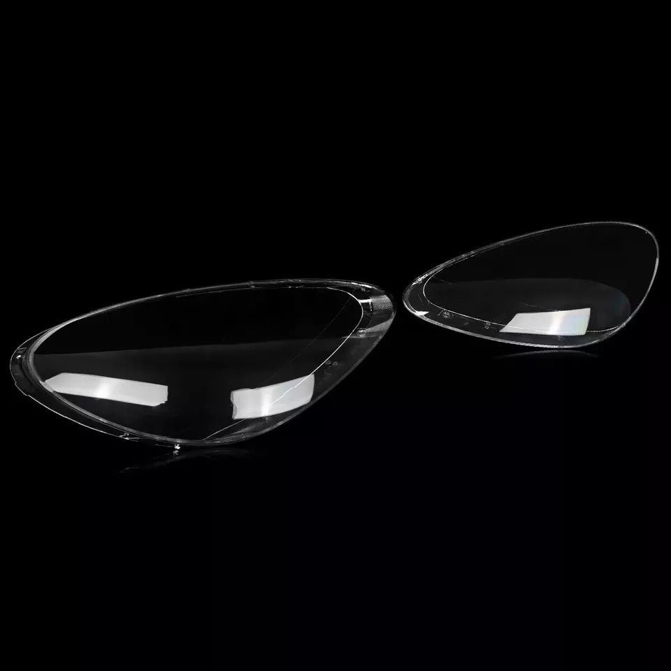 2x HEADLIGHT CLEAR LENS LAMPSHADE COVERS FOR PORSCHE CAYENNE 958 2011-2014