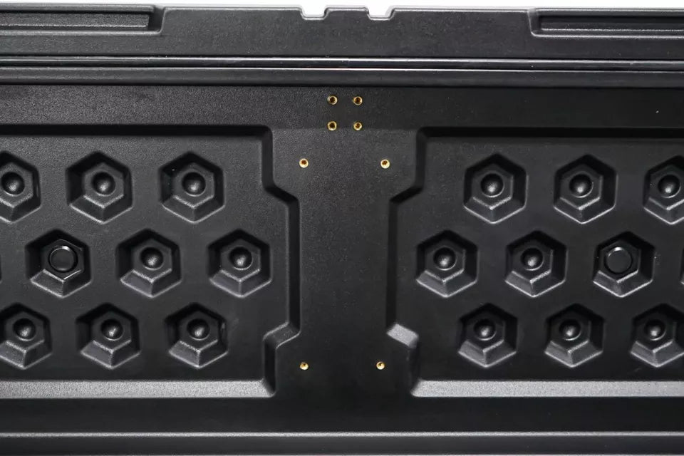 90 LITRE UNIVERSAL TOOL STORAGE CARGO BOX WITH BRAKETS ROOF RAILS RACK 127 CM