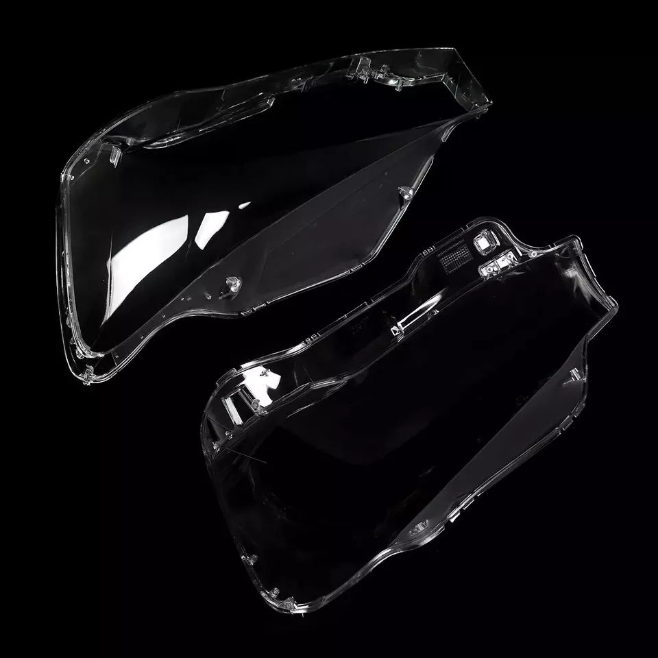 PAIR FOR BMW X3 X4 F25 F26 2014-2017 HEADLIGHT LENS COVER REPLACEMENT LEFT RIGHT