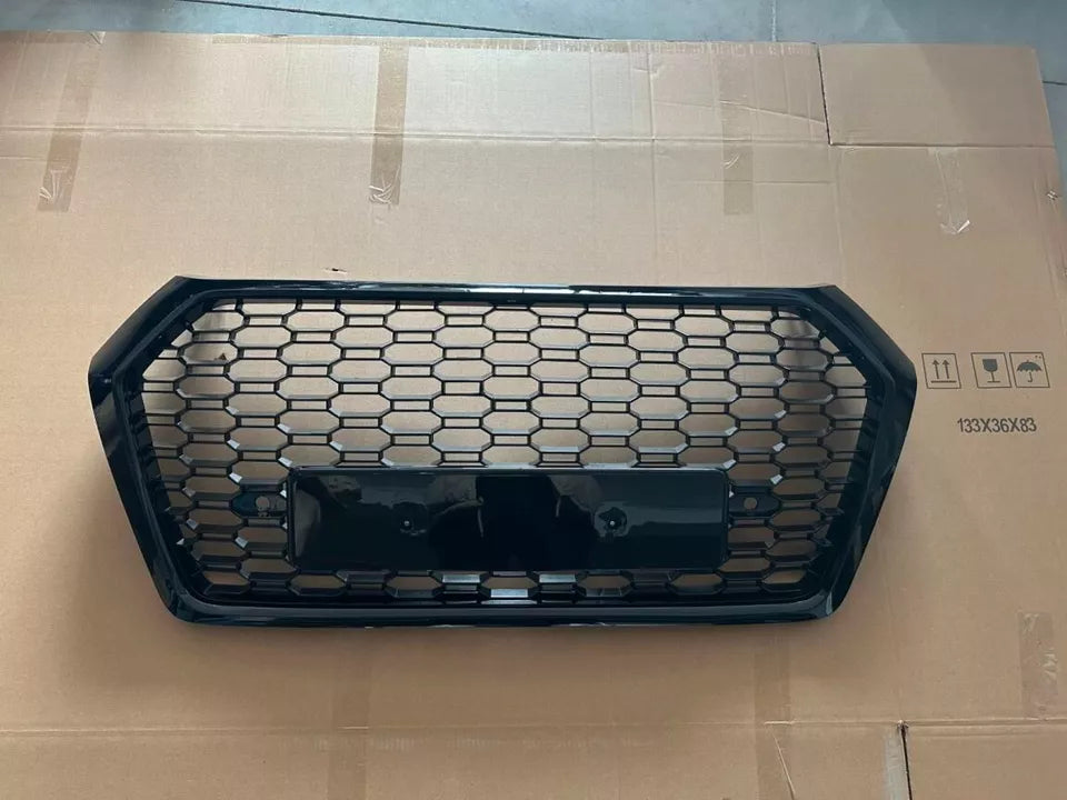 FOR AUDI Q5 80A FY 2017-2020 FRONT BUMPER HONEYCOMB GLOSS GRILL GRILLE RS STYLE