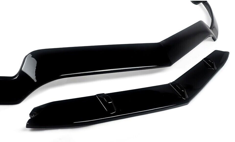 FRONT SPLITTER LIP FOR MERCEDES BENZ E W207 C207 AMG LINE 2014-2016 GLOSS BLACK