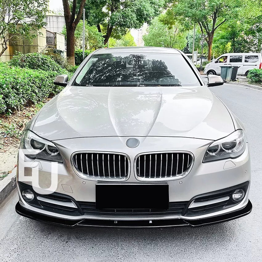 FOR BMW 5 SERIES F10 F11 LCI SE STANDARD FRONT SPLITTER LIP GLOSS BLACK 13-17