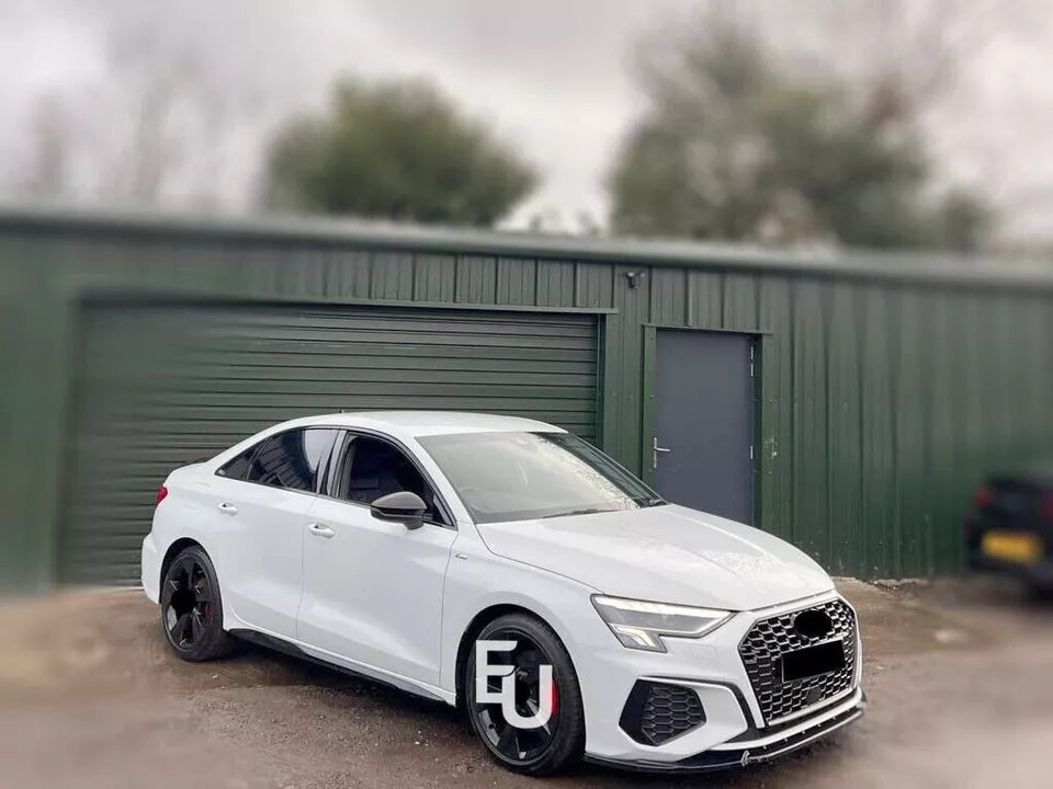 RS3 STYLE HONEYCOMB MESH FRONT GRILLE FOR AUDI A3/S3 8V FACELIFT GLOSS 2016-2019