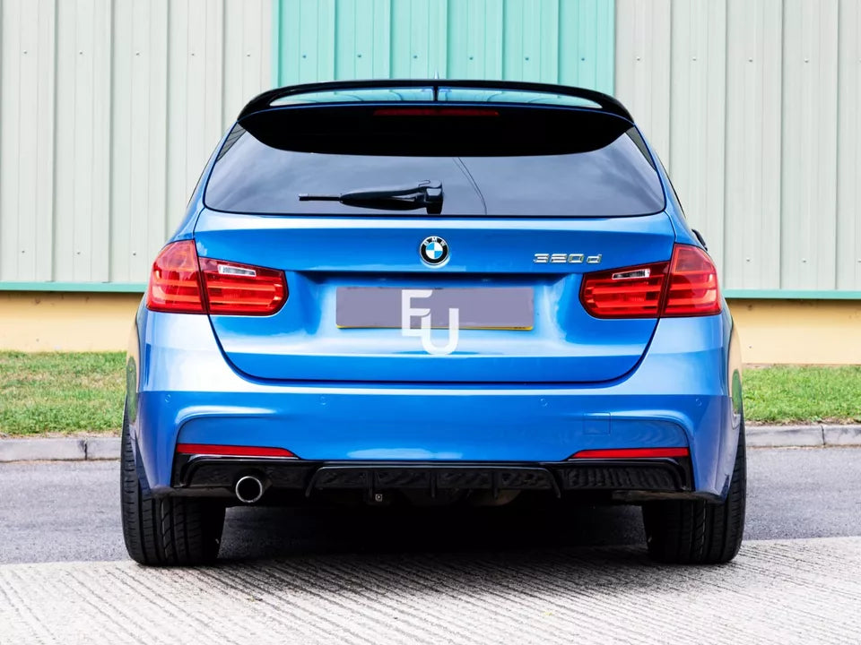 STM Gloss Black Bodykit For BMW F31 3 Series Touring M Sport 2012-19 – Front Splitter & Rear Diffuser