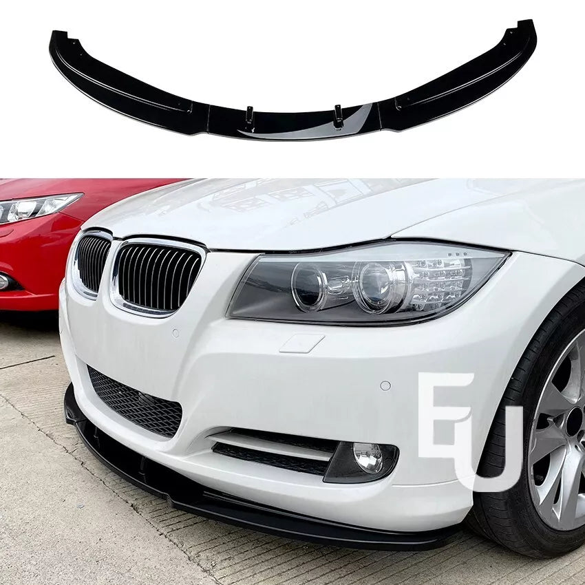 FOR BMW 3 SERIES E90 E91 LCI STANDARD SE SPORT FRONT LIP SPLITTER GLOSS 2009-12