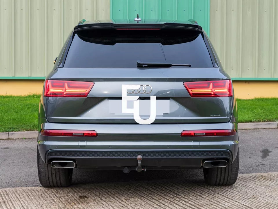 FOR AUDI Q7 4M SQ7 S LINE REAR ROOF BOOT WING SPOILER LIP GLOSS BLACK 2016-2019