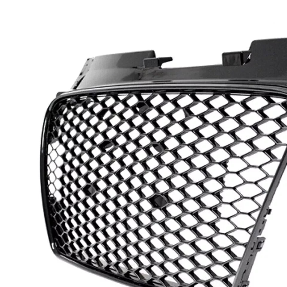 FOR AUDI TT 2006-2014 8J HONEYCOMB GRILL GRILLE GLOSS FRONT RS STYLE BADGLESS