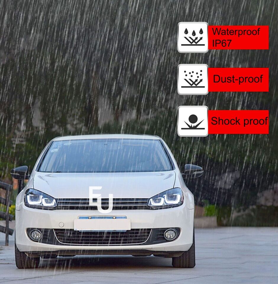 DYNAMIC SEQUENTIAL LED PROJECTOR HEADLIGHTS LAMP FOR VW GOLF 6 MK6 2008-2013