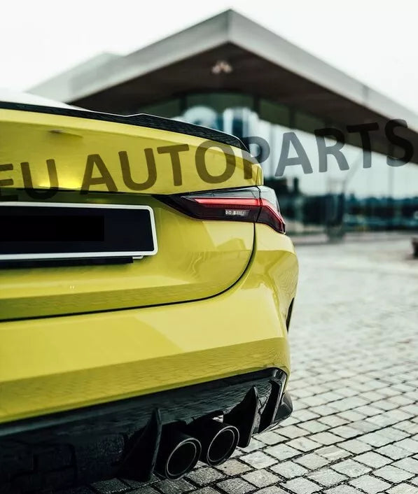 Carbon Look Rear Boot Trunk Spoiler Lip For BMW 4 Series G22 G82 2020+ M4 Style