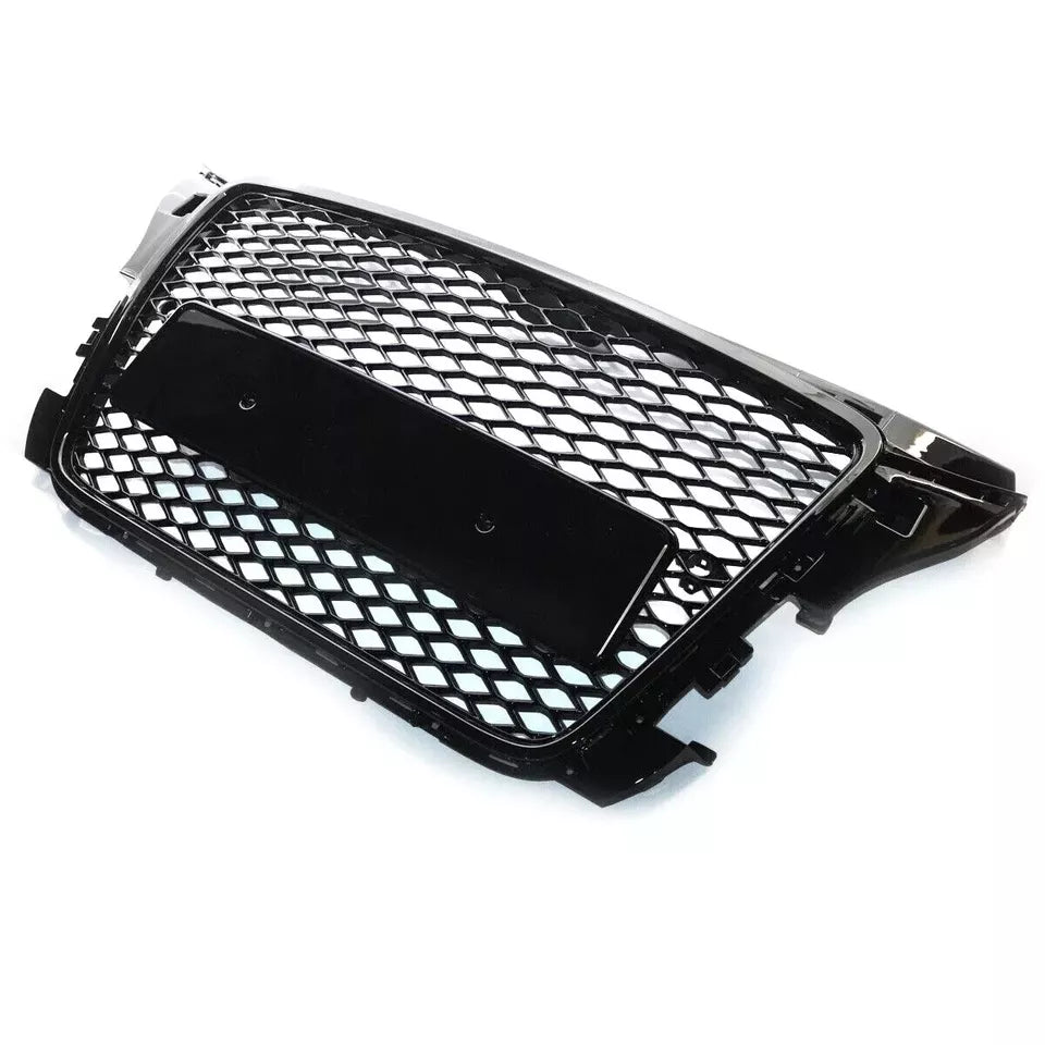 RS3 STYLE FRONT HONEYCOMB RADIATOR GLOSS GRILLE GRILL FOR AUDI A3 S3 8P 08-12