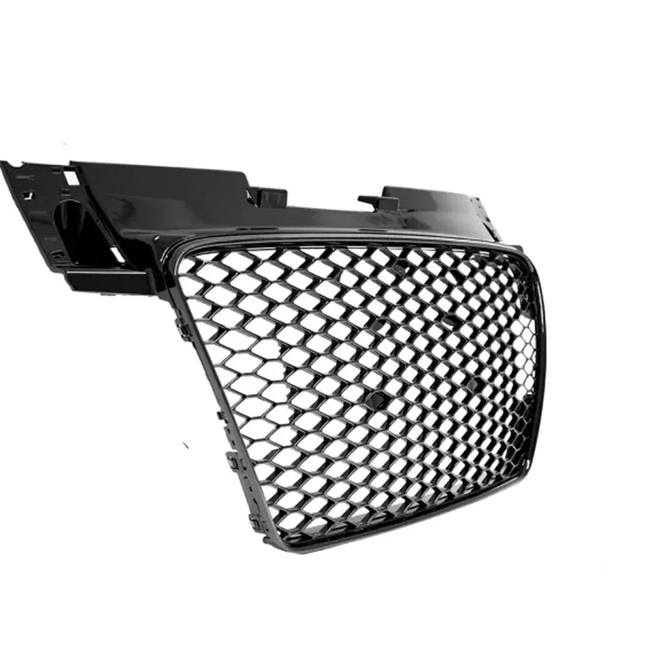 FOR AUDI TT 2006-2014 8J HONEYCOMB GRILL GRILLE GLOSS FRONT RS STYLE BADGLESS
